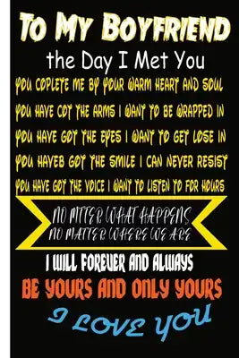 To My Boyfriend the Day I Met You: I Found My Missing Piece Cute Valentines Day Gifts for Boyfriend, Couples Gifts for Boyfriend From Girlfriend