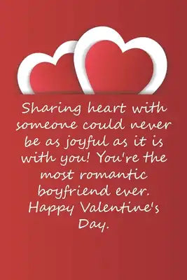 Valentines day gifts: You're the most romantic boyfriend ever: Notebook gift for her -Valentines Day Ideas For girlfriend - Anniversary - Bi