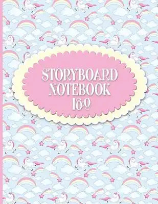 Storyboard Notebook 16: 9: Cinema Notebook: 4 Panel / Frame with Narration Lines, For Film & Video Makers, Animators, Advertisers - Unicorn Co