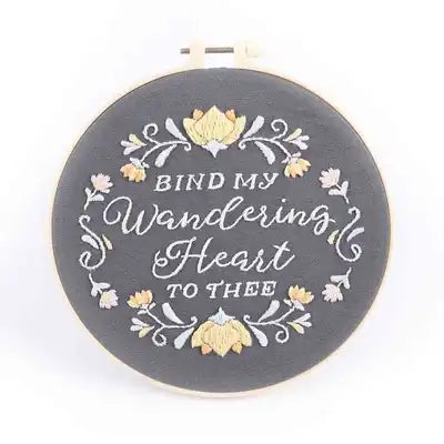 Embroidery Kit - Bind My Wandering Heart 20.5cm