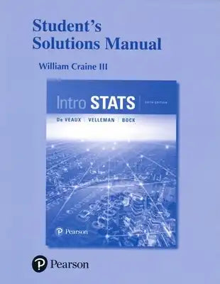 Student Solutions Manual for Intro STATS
