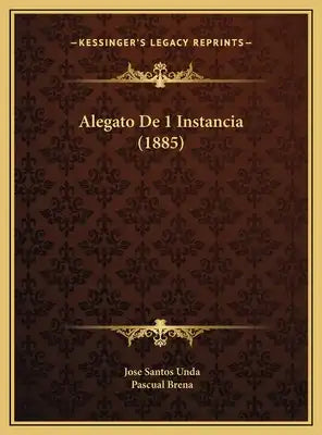 Alegato De 1 Instancia (1885)