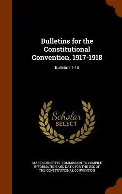 Bulletins for the Constitutional Convention, 1917-1918: Bulletins 1-16