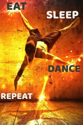 Eat Sleep Dance Repeat - Dancing Notebook 6 x 9 Inches - for all your thoughts and ideas with gorgeous cover: 120 pages notes - 6*9 inch