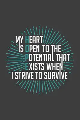 Writing About My Health Journey with Ovarian Cancer: College Ruled Notebook (Hope Sunburst Cover)
