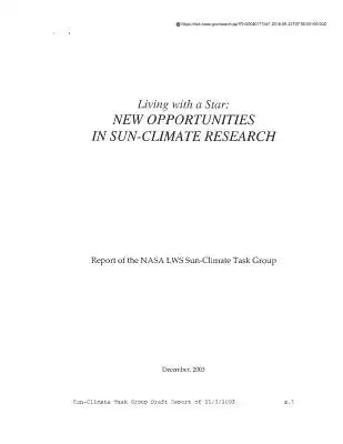 Living with a Star: New Opportunities in Sun-Climate Research