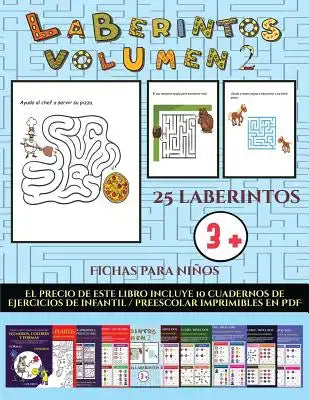 Fichas para niños (Laberintos - Volumen 2) (Laberintos - Volumen 2): Fichas para niños (Laberintos - Volumen 2)