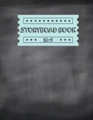 Storyboard Book: Large Print - 16:9 (108 Pages) - 4 Panel withs Narration Lines - US Digital Television, The Industry Standard for Stor