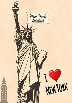 New York Sketchbook: Statue of liberty 1, 7" x 10", 120 Pages: Drawing, Doodling or Sketching Books