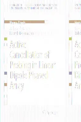 Active Cancellation of Probing in Linear Dipole Phased Array