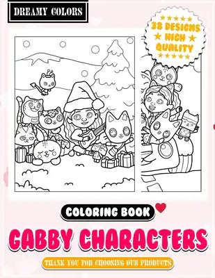 Gabby Characters Coloring Book Charming Artwork Pages: Perfect for Kids, Adults, and Love Cutes Colors