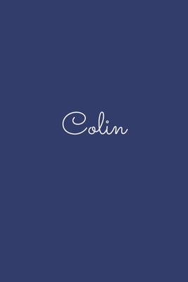 Colin: notebook with the name on the cover, elegant, discreet, official notebook for notes, dot grid notebook,