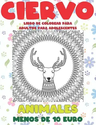 Libro de colorear para adultos para adolescentes - Menos de 10 euro - Animales - Ciervo