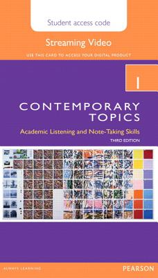 Contemporary Topics 1 Streaming Video Access Code Card