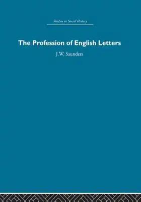 The Profession of English Letters