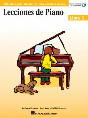 Piano Lessons Book 3 - Book/Online Audio - Spanish Edition: Spanish Edition