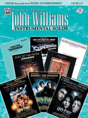 The Very Best of John Williams for Strings: Violin (with Piano Acc.), Book & Online Audio/Software [With CD (Audio)]