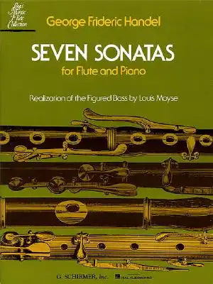 Seven Sonatas for Flute & Piano Sheet Music Book by George Frideric Handel Baroque Flute Solo Collection for Intermediate Students and Teachers Classi