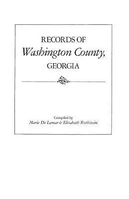 Records of Washington County, Georgia