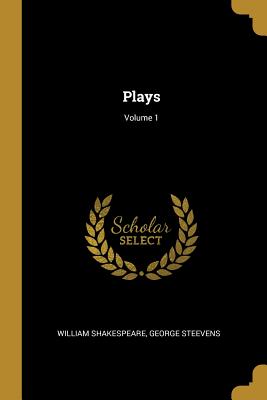 Plays; Volume 1