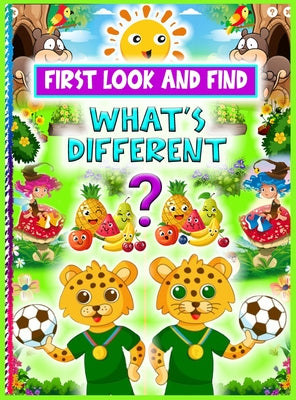 What's Different?: Spot the Differences Coloring Book with Puzzles for Kids and Toddlers Children's Activity Books with Animals