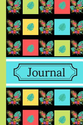 Journal: Flamingo Tropical Summer Black Writing Gift - Lined JOURNAL, 130 pages, 6 x 9