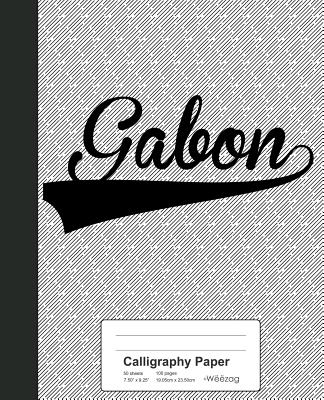 Calligraphy Paper: GABON Notebook