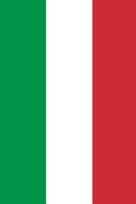 Italian Flag: Graph Paper Notebook, 6x9 Inch, 120 pages