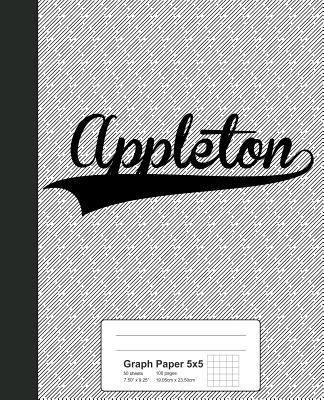 Graph Paper 5x5: APPLETON Notebook