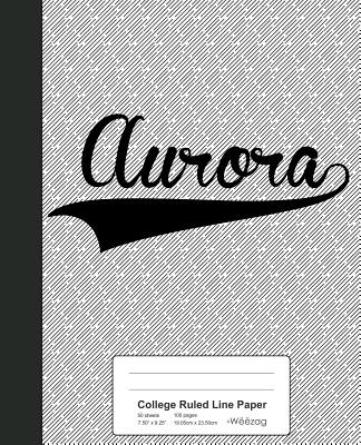 College Ruled Line Paper: AURORA Notebook