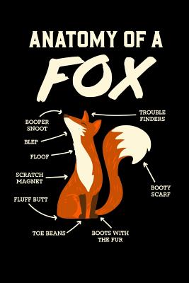 Anatomy Of A Fox: 120 Pages I 6x9 I Wide Ruled / Legal Ruled Line Paper I Funny Cosplay, Wolf & Fursuister Gifts