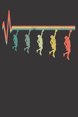 Notebook: College Ruled 6x9 120 Pages Climb Retro Climbing Funny Heartbeat Climber Gift
