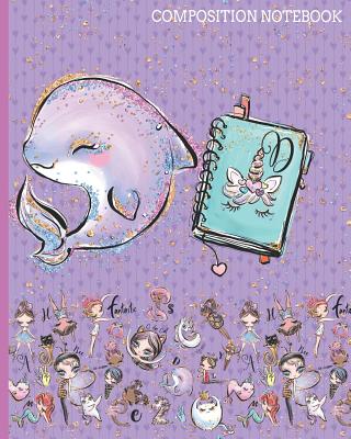 D Composition Notebook: Monogrammed Initial Primary School Wide Ruled Interior Notebook