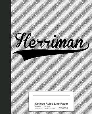 College Ruled Line Paper: HERRIMAN Notebook
