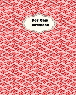 Dot Grid Notebook: Pink with Fuchsia Flowers Summer Theme-8 x 10" 150 dotted pages for Artists, Architects or Writers