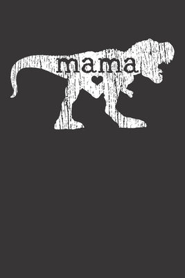 Notebook: Mothers Day Dinosaur Heart Gift Mama Mom Shirt Dot Grid 6x9 120 Pages