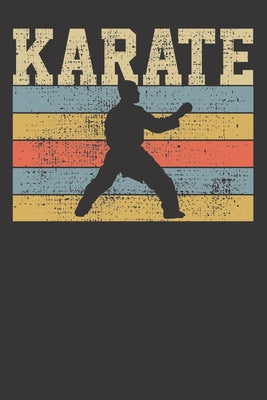 Notebook: Martial Art Black Belt Gift Vintage Karate Dot Grid 6x9 120 Pages