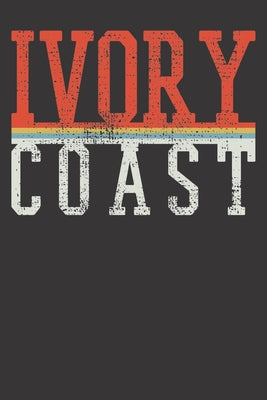 Notebook: Ivory Coast Country Souvenir Retro Gift Dot Grid 6x9 120 Pages