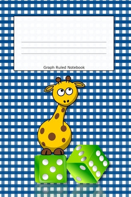 Graph Ruled Notebook: Giraffe Blue Cover Graph Paper 4x4 .25 x .25 squares Maths Exercise Notebook for Kids Quad Rule Graph Paper for Young