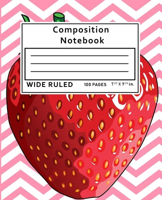 Composition Notebook Wide Ruled: Apple 100 Pages