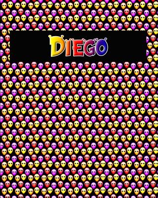 120 Page Handwriting Practice Book with Colorful Alien Cover Diego: Primary Grades Handwriting Book