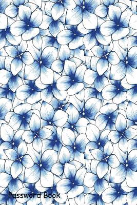 Password Book: Include Alphabetical Index With Hydrangea Flowers Abstract Background
