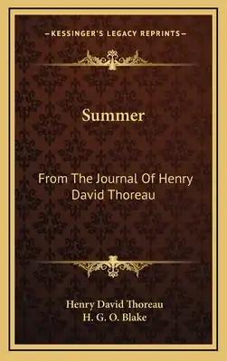 Summer: From The Journal Of Henry David Thoreau