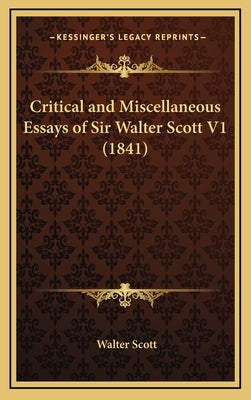 Critical and Miscellaneous Essays of Sir Walter Scott V1 (1841)