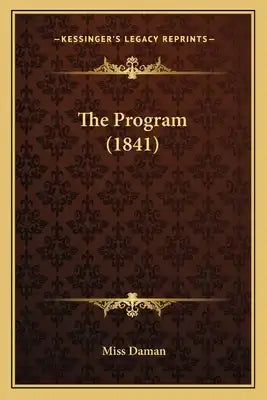 The Program (1841)