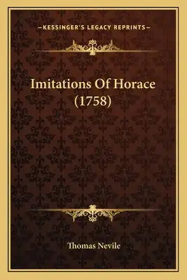 Imitations Of Horace (1758)
