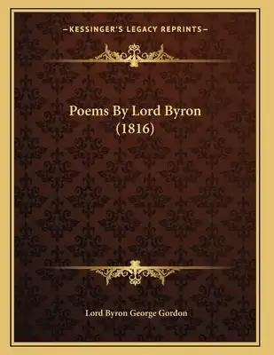 Poems By Lord Byron (1816)