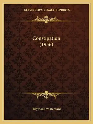 Constipation (1956)