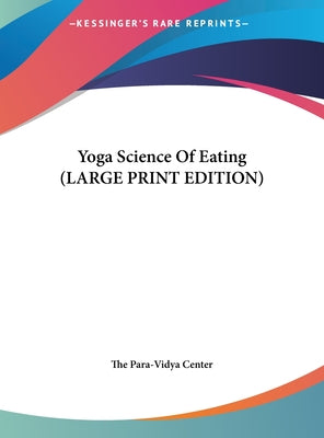 Yoga Science of Eating