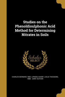 Studies on the Phenoldisulphonic Acid Method for Determining Nitrates in Soils